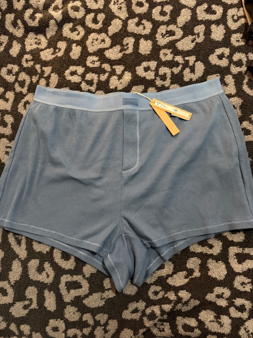 SKIMS Cotton Rib Loose Boxer - Harbor